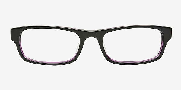 HT9153 Black/Purple Acetate Eyeglass Frames