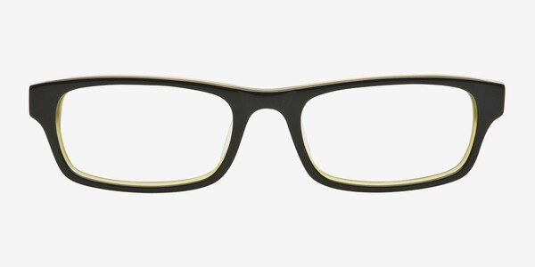 HT9153 Black/Green Acetate Eyeglass Frames
