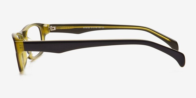 HT9153 Black & Green AcétateMontures de lunettes de vue d'EyeBuyDirect, Vue de Côté