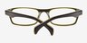 HT9153 Black & Green AcétateMontures de lunettes de vue d'EyeBuyDirect, Vue Rapprochée
