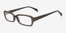 Prairie Black & Brown AcetateEyeglass Frames from EyeBuyDirect, Angle View