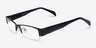 Alingsas Black MetalEyeglass Frames from EyeBuyDirect, Angle View