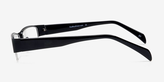 Alingsas Black MetalEyeglass Frames from EyeBuyDirect, Side View