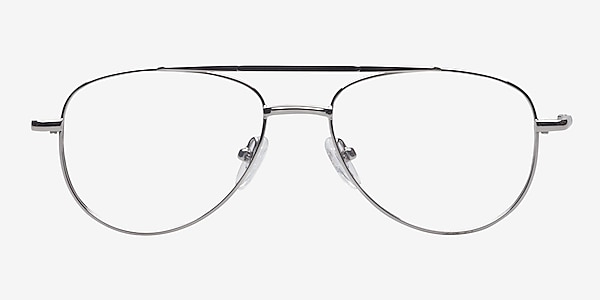 Abdulino Silver Metal Eyeglass Frames