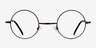 Abaza Black MetalEyeglass Frames from EyeBuyDirect, Front View