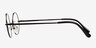 Abaza Black MetalEyeglass Frames from EyeBuyDirect, Side View
