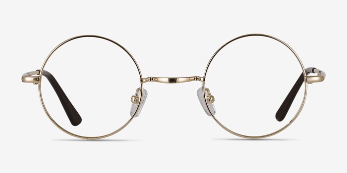 Abazam Golden Metal Eyeglass Frames from EyeBuyDirect