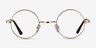Abazam Golden MetalEyeglass Frames from EyeBuyDirect, Front View