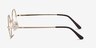 Abazam Golden MetalEyeglass Frames from EyeBuyDirect, Side View
