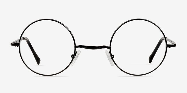 Abazam Black MetalEyeglass Frames from EyeBuyDirect, Front View