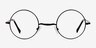 Abazam Black MetalEyeglass Frames from EyeBuyDirect, Front View