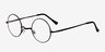 Abazam Black MetalEyeglass Frames from EyeBuyDirect, Angle View