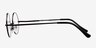 Abazam Black MetalEyeglass Frames from EyeBuyDirect, Side View