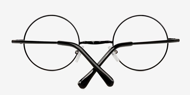 Abazam Black MetalEyeglass Frames from EyeBuyDirect, Closed View