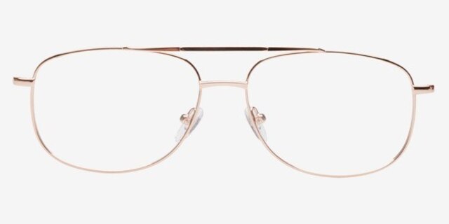AbdulinoL Golden MetalEyeglass Frames from EyeBuyDirect, Front View