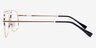 AbdulinoL Golden MetalEyeglass Frames from EyeBuyDirect, Side View