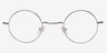 Abaza Silver MetalEyeglass Frames from EyeBuyDirect, Front View