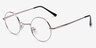 Abaza Silver MetalEyeglass Frames from EyeBuyDirect, Angle View