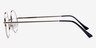 Abaza Silver MetalEyeglass Frames from EyeBuyDirect, Side View