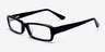 Halmstad Black AcetateEyeglass Frames from EyeBuyDirect, Angle View