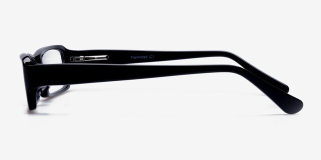 Halmstad Black AcetateEyeglass Frames from EyeBuyDirect, Side View