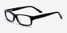 Kramfors Black AcetateEyeglass Frames from EyeBuyDirect, Angle View