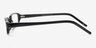Luninets Black AcetateEyeglass Frames from EyeBuyDirect, Side View