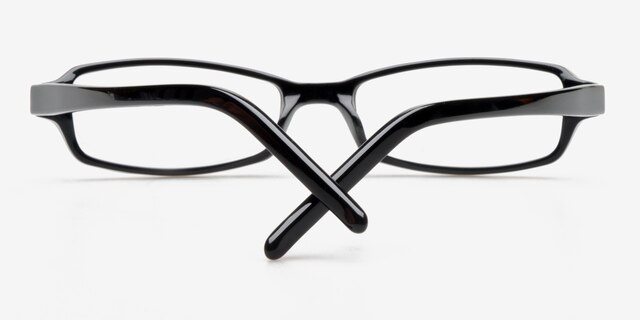 Luninets Black AcetateEyeglass Frames from EyeBuyDirect, Closed View
