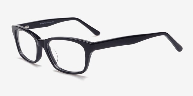 9015 Black AcetateEyeglass Frames from EyeBuyDirect, Angle View