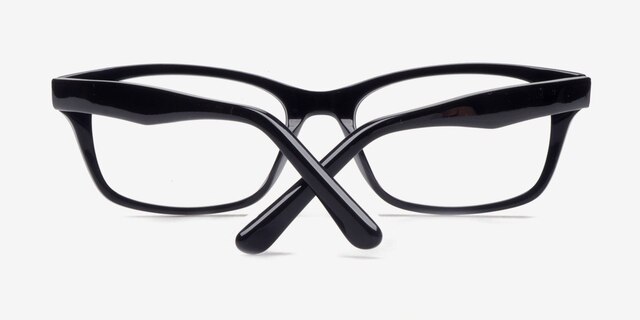 9015 Black AcetateEyeglass Frames from EyeBuyDirect, Closed View