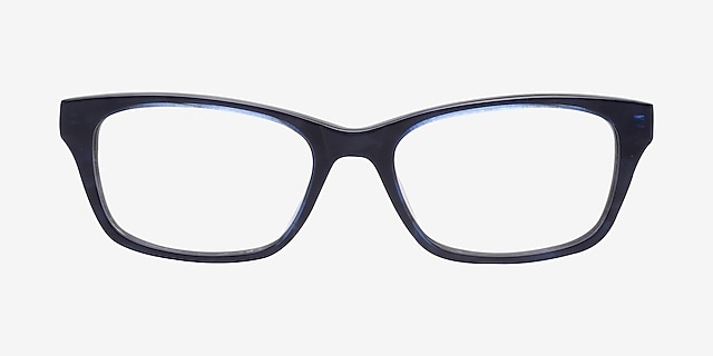 9015 Black & Blue AcetateEyeglass Frames from EyeBuyDirect, Front View