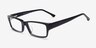 Brady Black AcetateEyeglass Frames from EyeBuyDirect, Angle View