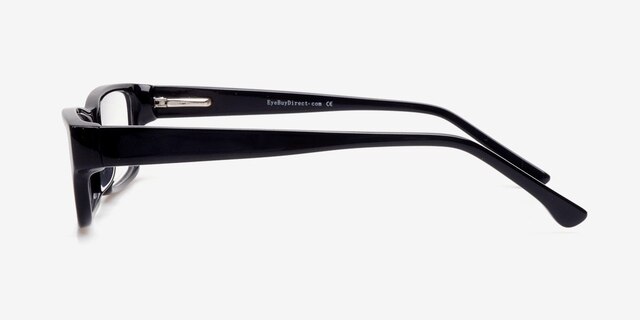 Brady Black AcetateEyeglass Frames from EyeBuyDirect, Side View