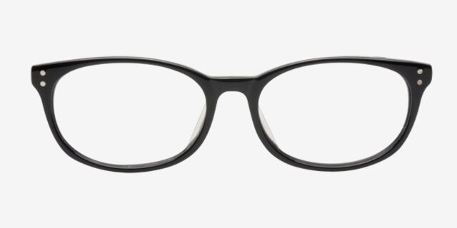 Cache Black & Burgundy AcetateEyeglass Frames from EyeBuyDirect, Front View