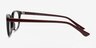 Cache Black & Burgundy AcetateEyeglass Frames from EyeBuyDirect, Side View