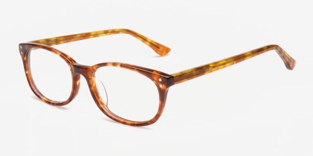 Cache Tortoise AcetateEyeglass Frames from EyeBuyDirect, Angle View