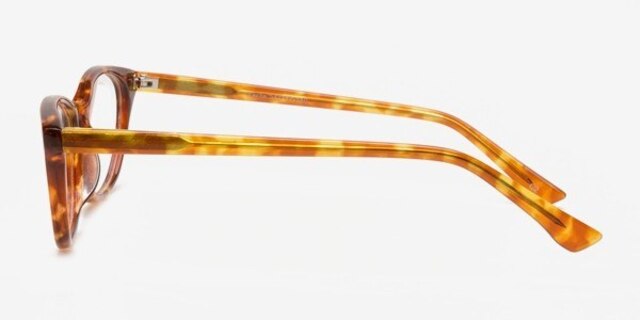 Cache Tortoise AcetateEyeglass Frames from EyeBuyDirect, Side View