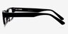 Cad Black AcetateEyeglass Frames from EyeBuyDirect, Side View