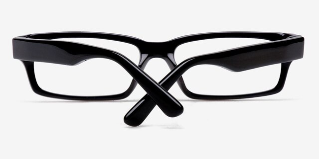 Cad Black AcetateEyeglass Frames from EyeBuyDirect, Closed View