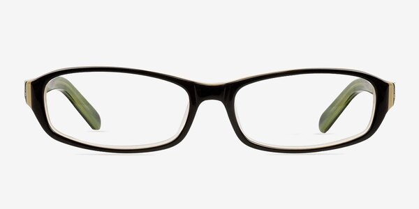 Luga Black/Green Acétate Montures de lunettes de vue