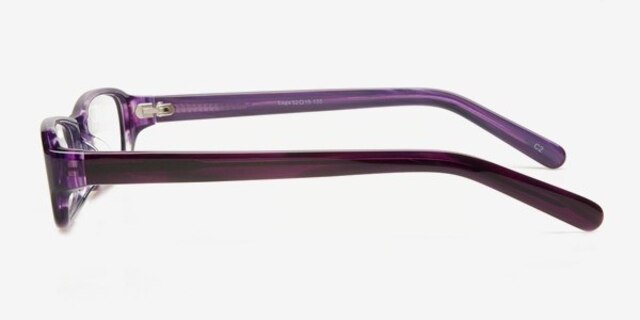 Luga Purple AcetateEyeglass Frames from EyeBuyDirect, Side View