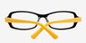 Segezha Black & Yellow AcetateEyeglass Frames from EyeBuyDirect, Closed View