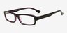 Tuapse Black & Purple AcetateEyeglass Frames from EyeBuyDirect, Angle View