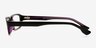 Tuapse Black & Purple AcetateEyeglass Frames from EyeBuyDirect, Side View