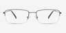 Kanick Gunmetal TitaniumEyeglass Frames from EyeBuyDirect, Front View