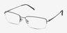 Kanick Gunmetal TitaniumEyeglass Frames from EyeBuyDirect, Angle View
