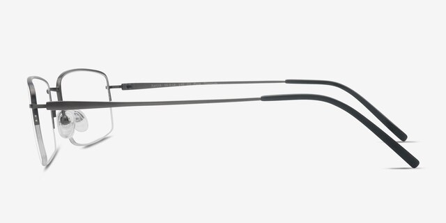 Kanick Gunmetal TitaniumEyeglass Frames from EyeBuyDirect, Side View