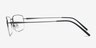 Kanick Gunmetal TitaniumEyeglass Frames from EyeBuyDirect, Side View