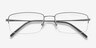Kanick Gunmetal TitaniumEyeglass Frames from EyeBuyDirect, Closed View