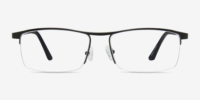 Lake Black TitaniumEyeglass Frames from EyeBuyDirect, Front View
